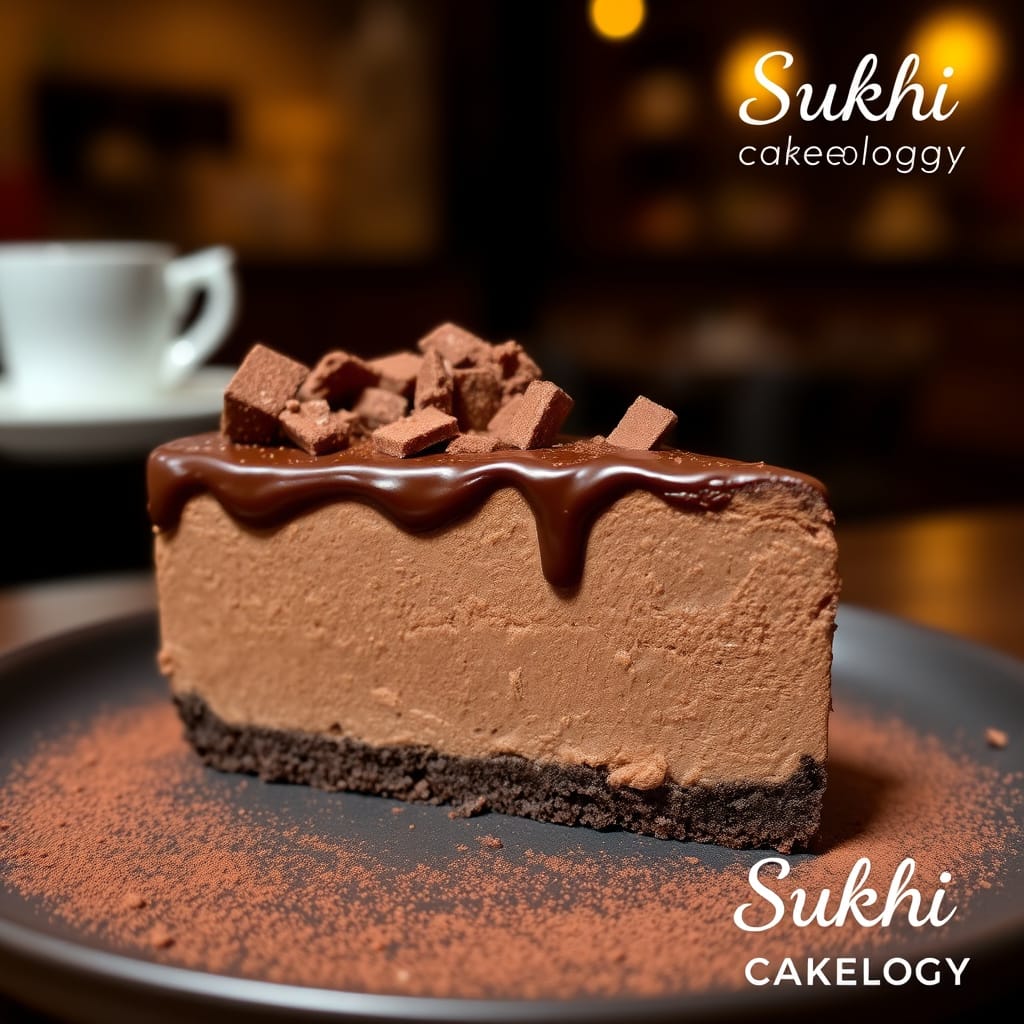 Chocolate Cheesecake Slice
