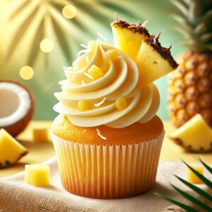 Pineapple Cup cake (Set of 4)