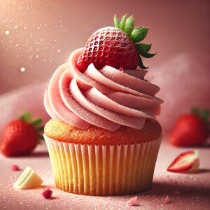 Strawberry Cup Cake (Set of 4)